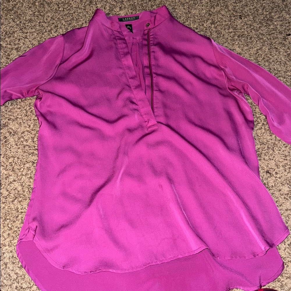 Ralph Lauren Fuchsia Blouse